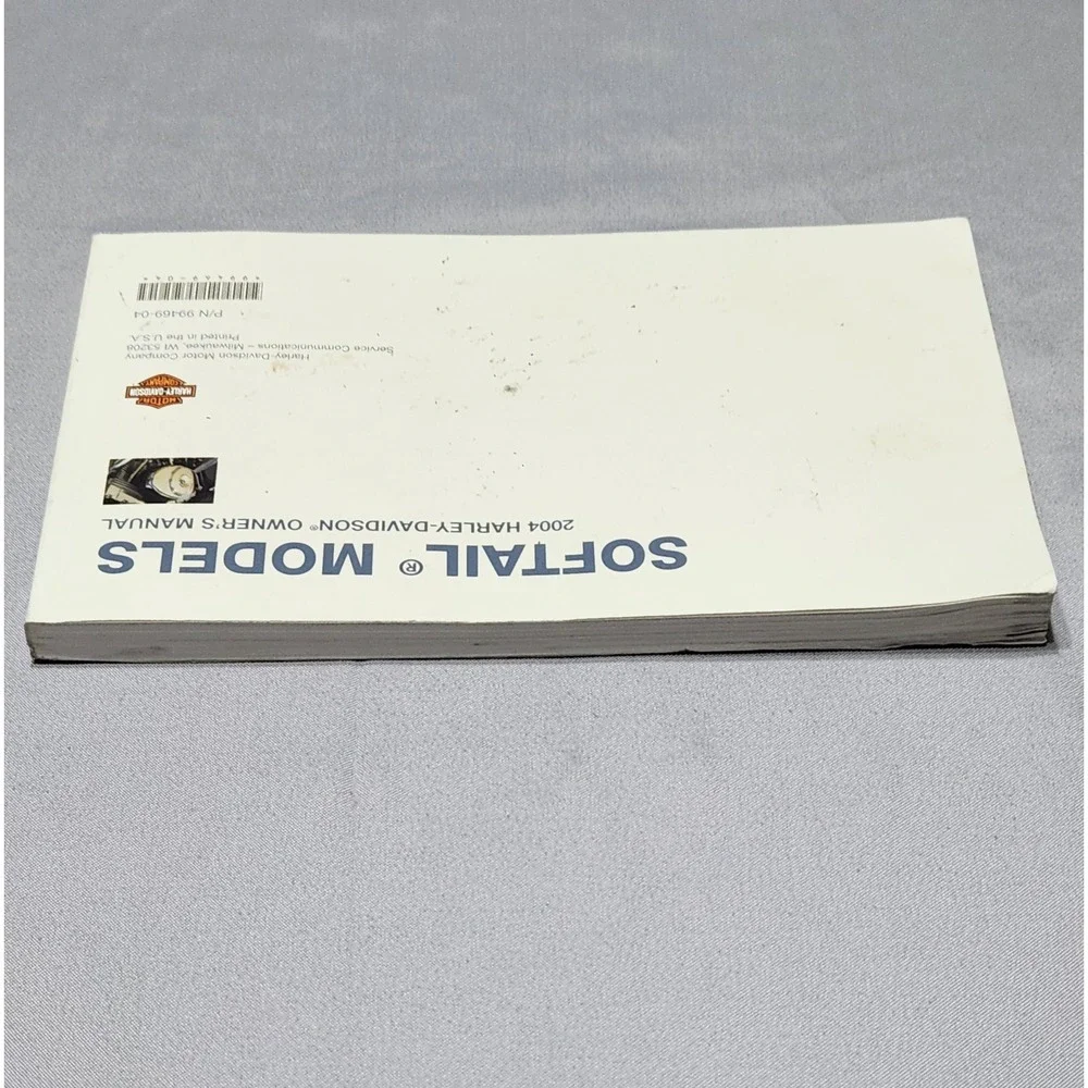 2004‎ Harley-Davidson Softail Models Owners Manual 99469-04 FLSTC FXST FXSTD